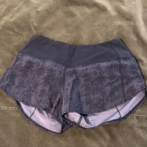 Women's Black Patterned Gym Shorts Four Athletics